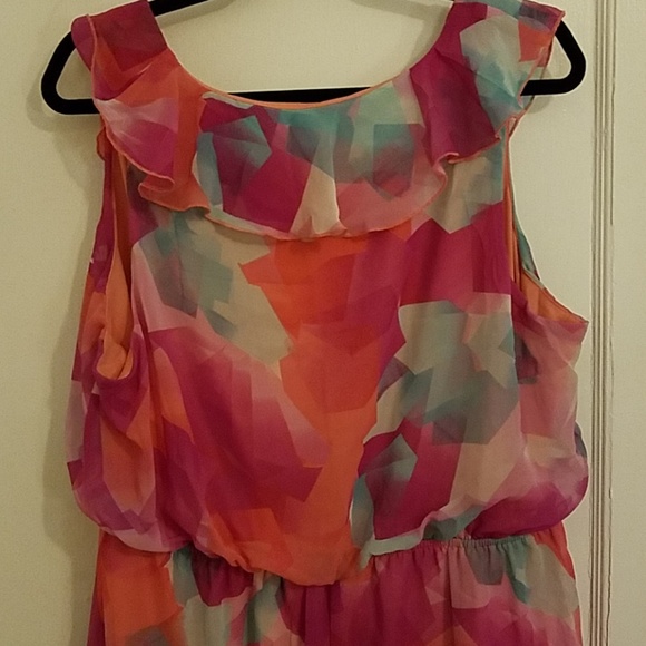 Cato Multicolor Ruffle Dress - Picture 4 of 5